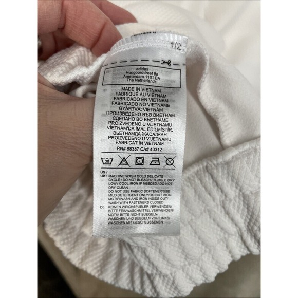 Adidas Team USA Golf Pullover Men's Size XL White With Red Blue Stripes Heavy - Picture 9 of 10